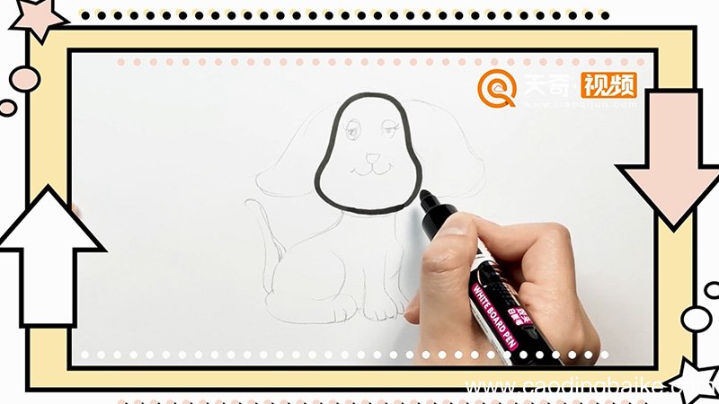 生肖狗简笔画