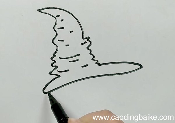 万圣节戴帽子的南瓜简笔画万圣节戴帽子的南瓜怎么画