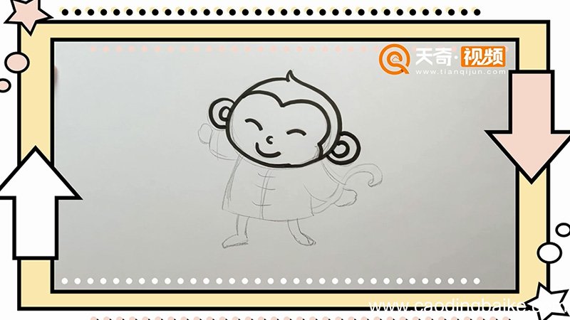 生肖猴简笔画
