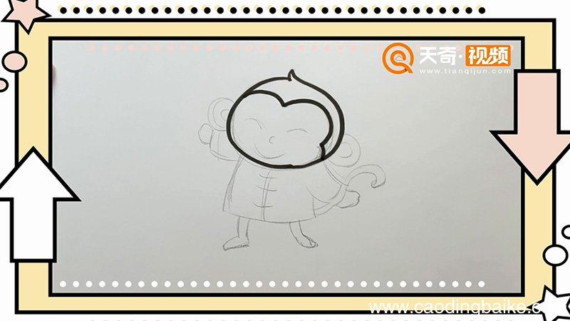 生肖猴简笔画