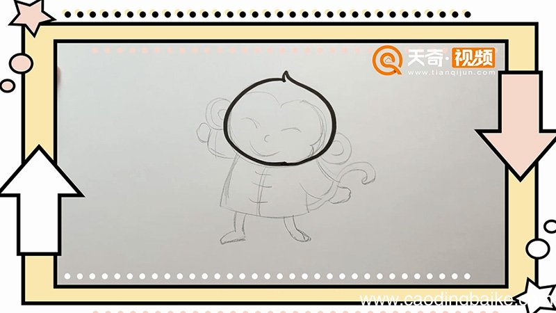 生肖猴简笔画