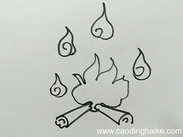 万圣节鬼火简笔画万圣节鬼火怎么画