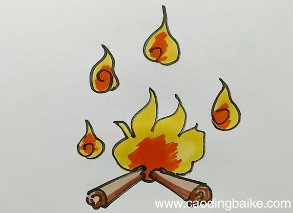 万圣节鬼火简笔画万圣节鬼火怎么画