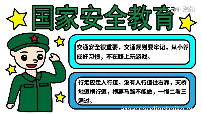国家安全教育手抄报 国家安全教育手抄报怎么画