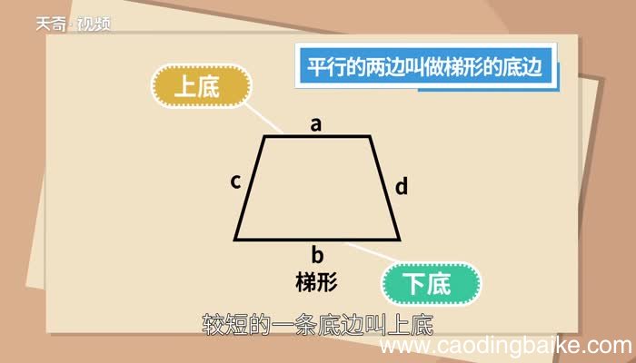 梯形周长公式梯形的周长计算公式