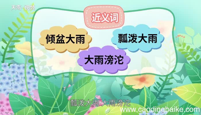 大雨倾盆的意思 大雨倾盆是什么意思