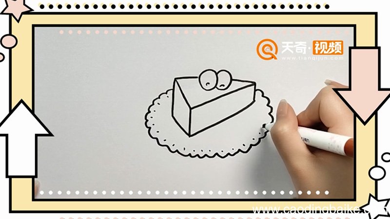 甜点简笔画