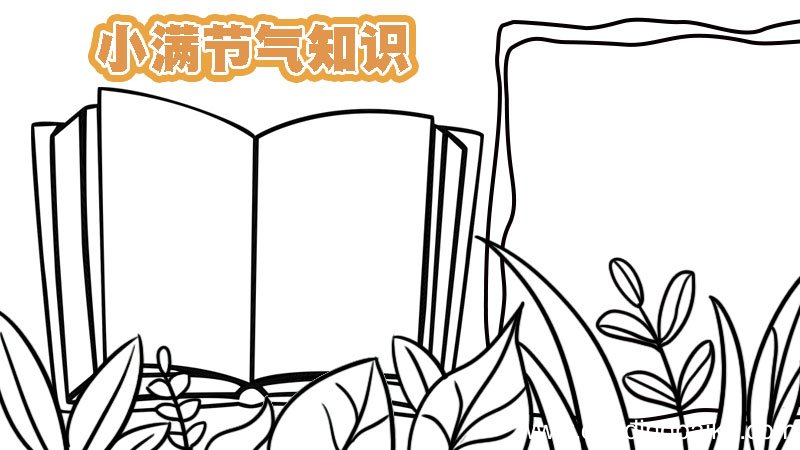 关于小满的知识手抄报 关于小满的知识手抄报画法