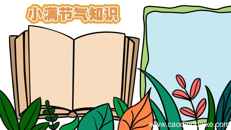 关于小满的知识手抄报 关于小满的知识手抄报画法