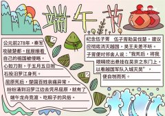 端午节小报模板简单 端午节小报