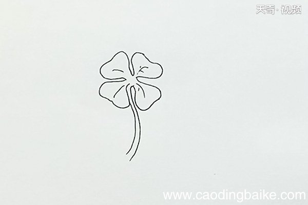 幸运草简笔画