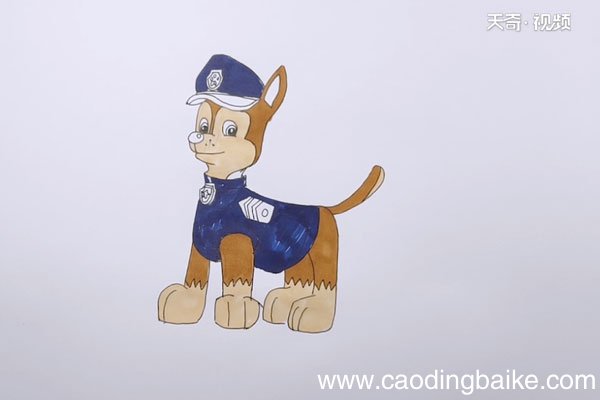 小警犬简笔画