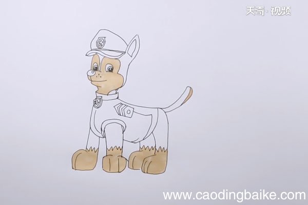 小警犬简笔画
