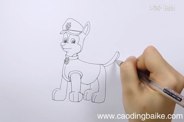 小警犬简笔画
