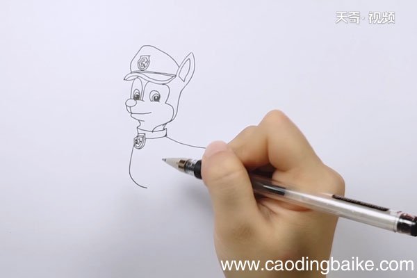 小警犬简笔画