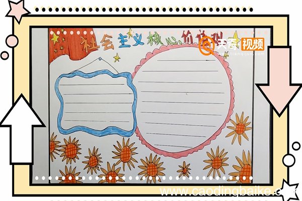 社会主义核心价值观手抄报