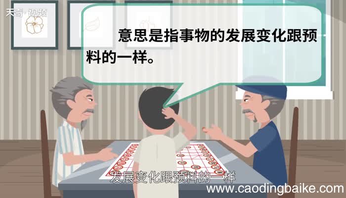 果不其然的意思