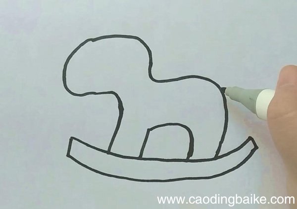 摇摇马简笔画