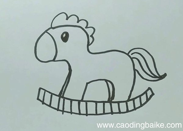 摇摇马简笔画