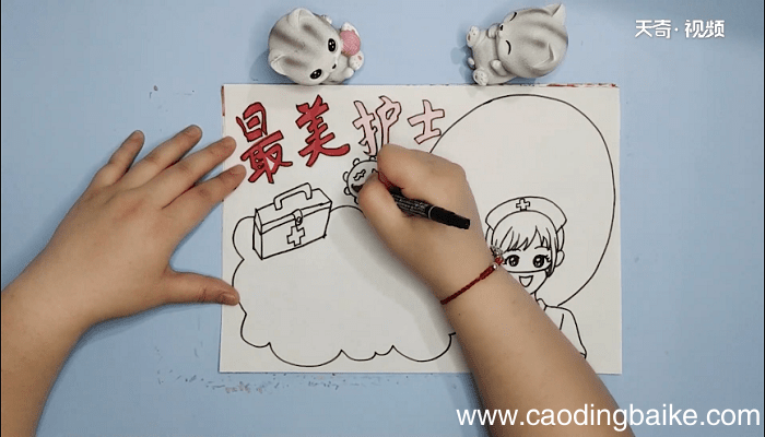 最美护士疫情手抄报 最美护士疫情画报
