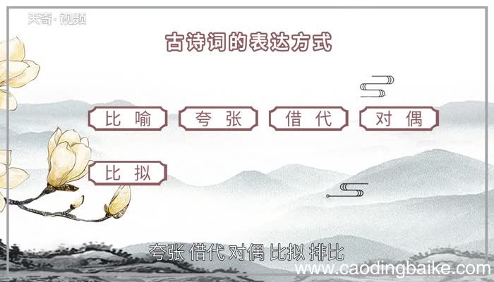 古诗词的表达方式有哪些古典诗词中常用的表达方式
