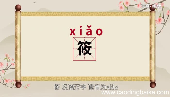 筱怎么读 筱的读法