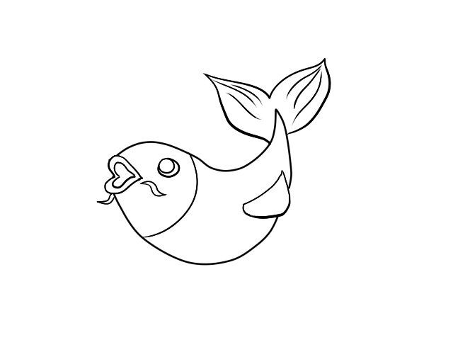 鲤鱼简笔画 鲤鱼简笔画画法