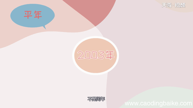 2003年是平年还是闰年 2003年是平年吗