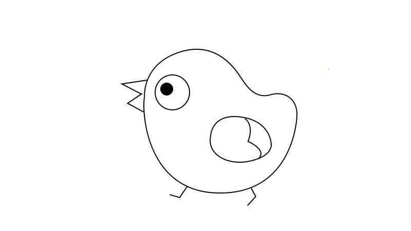 小鸡简笔画画法小鸡简笔画教程