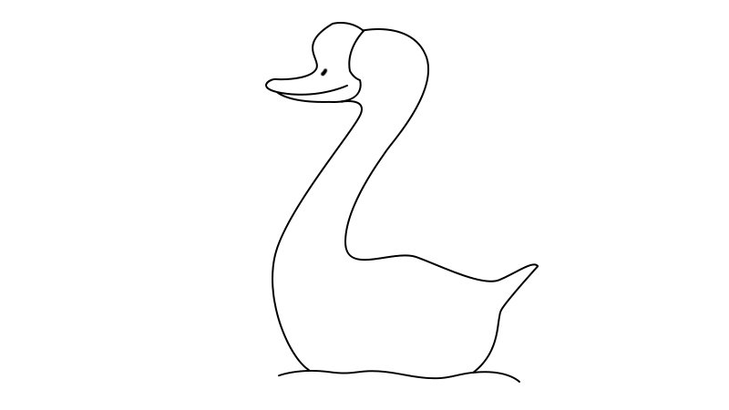 小孩怎么画鹅简笔画