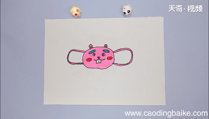 可爱的口罩简笔画 可爱的口罩简笔画画报