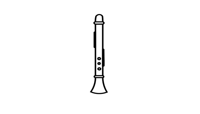 单簧管简笔画 单簧管简笔画怎么画