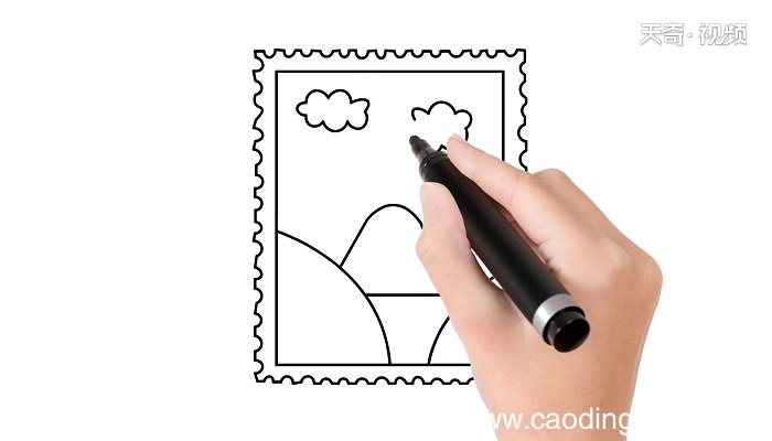 邮票简笔画 邮票简笔画怎么画