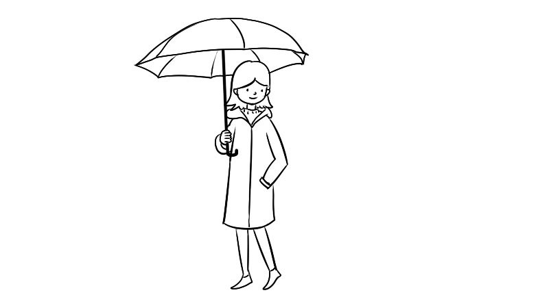 清明时节雨纷纷简笔画 清明时节雨纷纷的画法