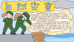 自然灾害的手抄报 自然灾害的手抄报的画法