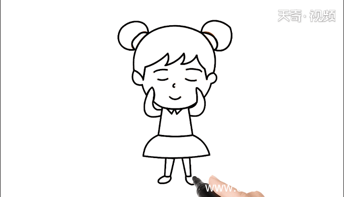 保护视力简笔画 保护视力儿童画