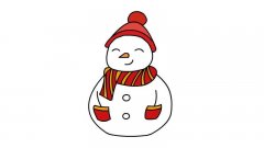 雪人宝宝简笔画 雪人宝宝的画法