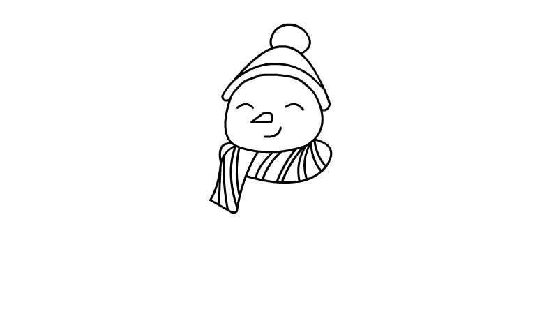 雪人宝宝简笔画 雪人宝宝的画法