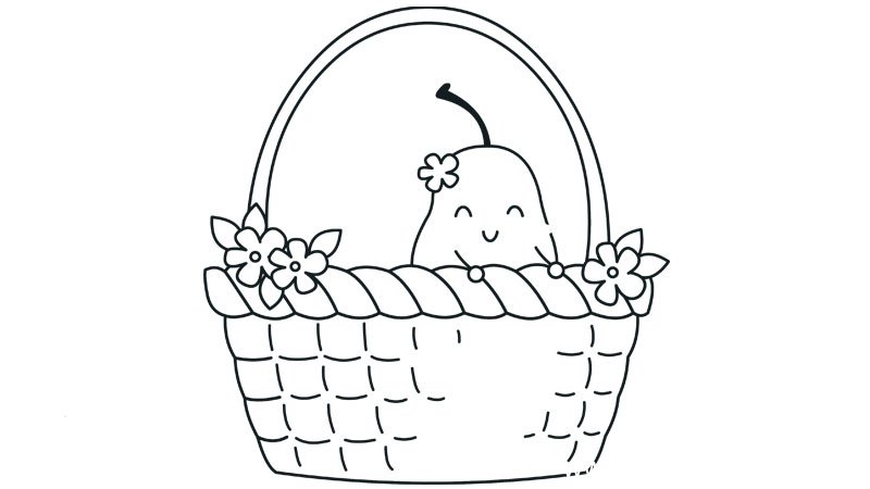 花篮简笔画 花篮简笔画怎么画