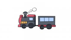 火车简笔画怎么画火车简笔画画法