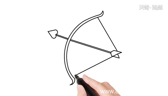 弓箭简笔画 弓箭简笔画怎么画