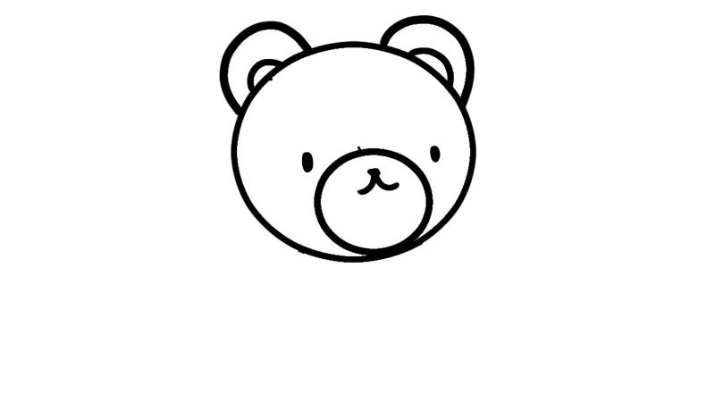 熊简笔画怎么画怎么画熊简笔画