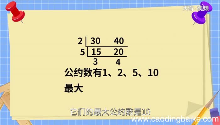 什么叫公因数什么叫最大公因数 什么是公因数与最大公因数