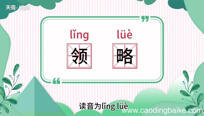领略的意思 领略的意思是什么