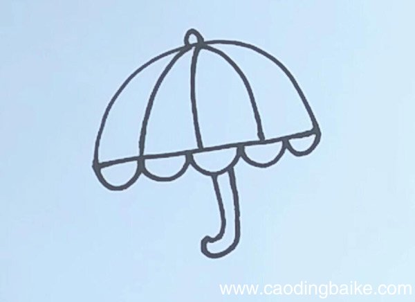 雨伞的简笔画 雨伞的简笔画步骤
