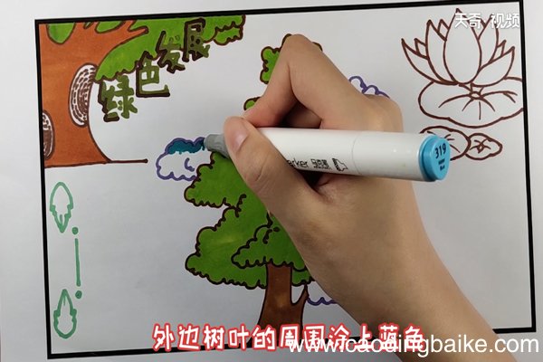 绿色发展手抄报