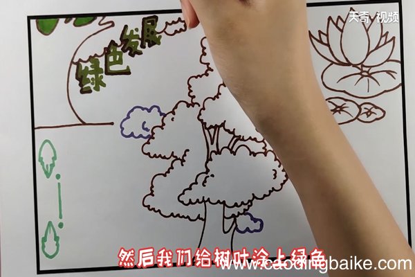 绿色发展手抄报