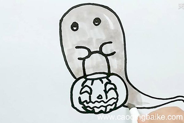 可爱幽灵简笔画