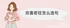 欣喜若狂怎么造句 欣喜若狂造句咋写