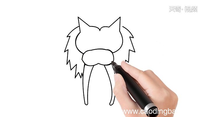 ?剑齿虎简笔画 ?剑齿虎简笔画怎么画